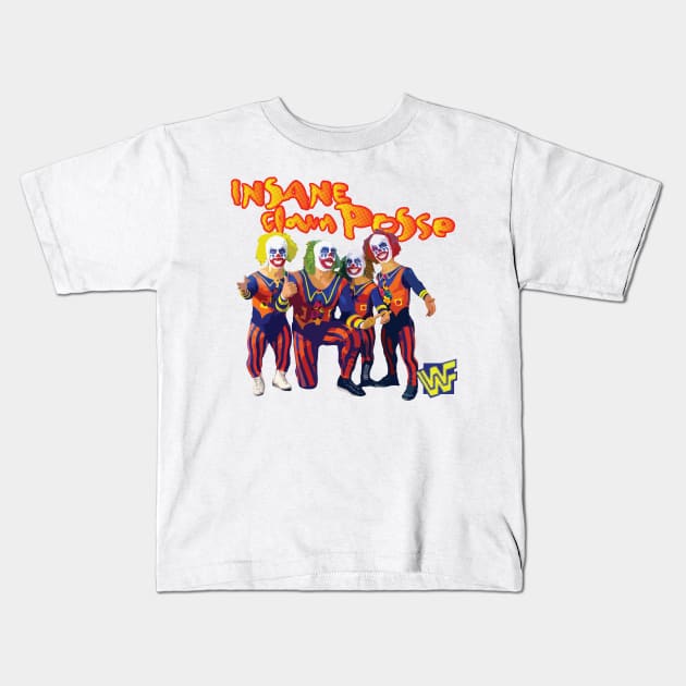 Mini Clown Posse - Old School Rasslin Kids T-Shirt by the17th_juggalo